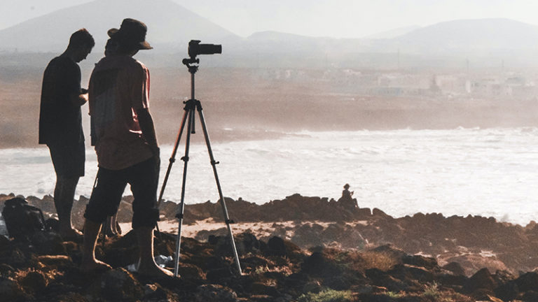 photographers using a tripod